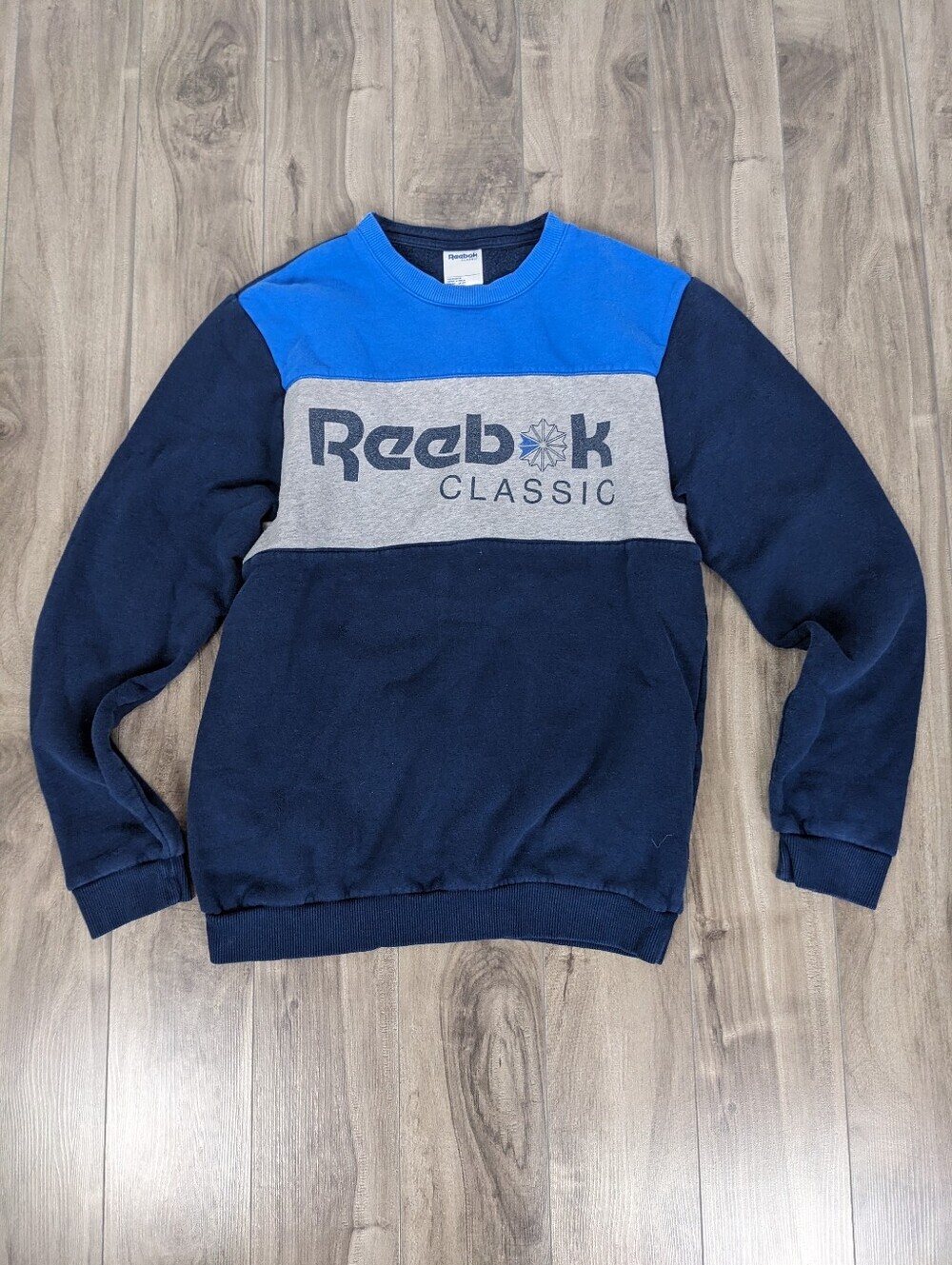 Reebok Men's Classic Crewneck Sweatshirt Blue Size Small